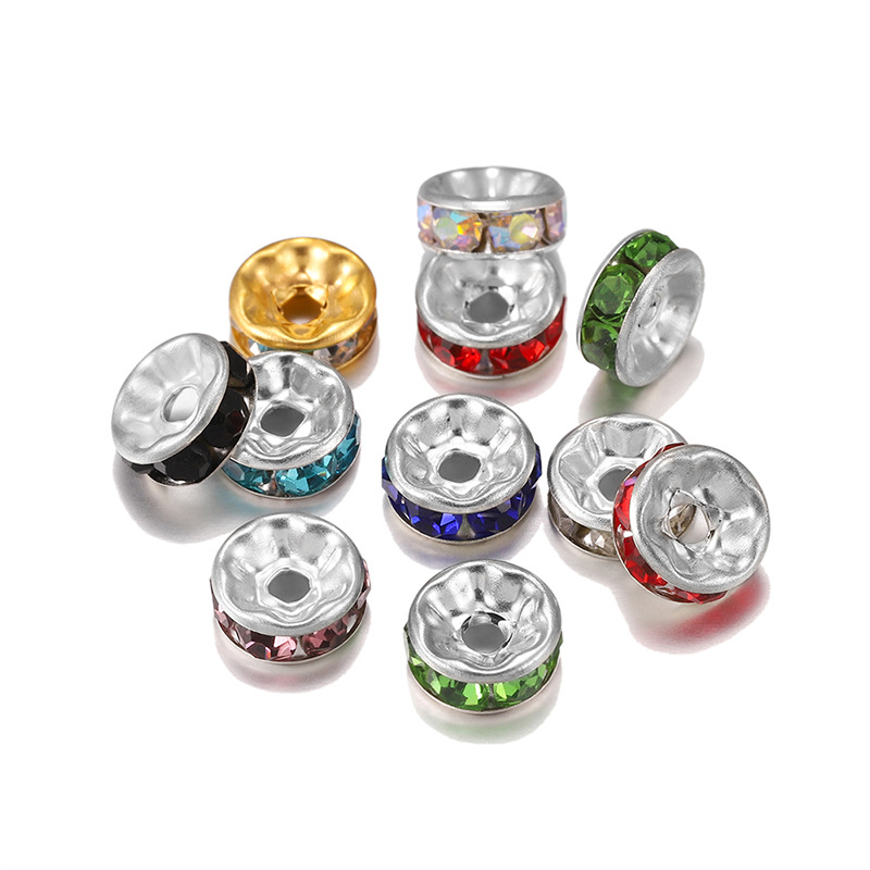 rhinestone spacers beads