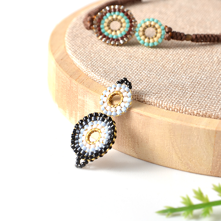 miyuki seed bead charm