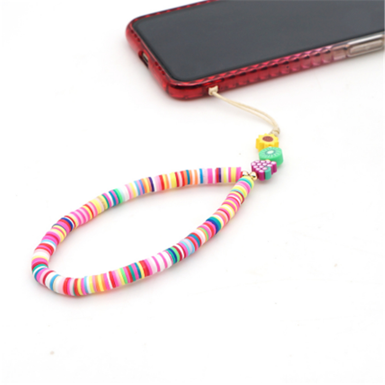 clay beads phone chain