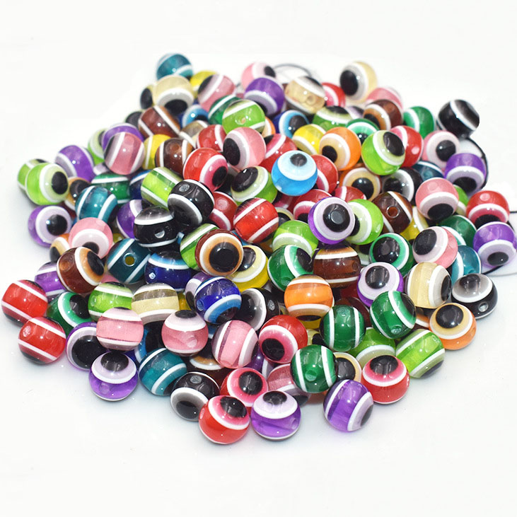 evil eye round beads
