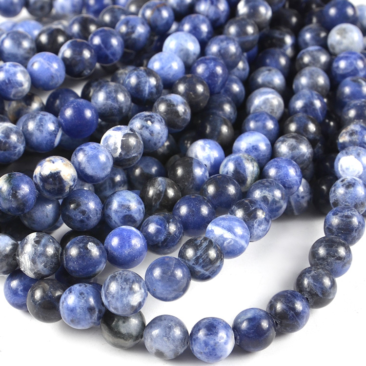 natural sodalite stone beads