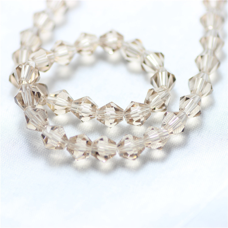 glass bicone beads